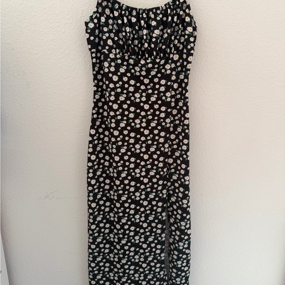 Floral Black Maxi Dress